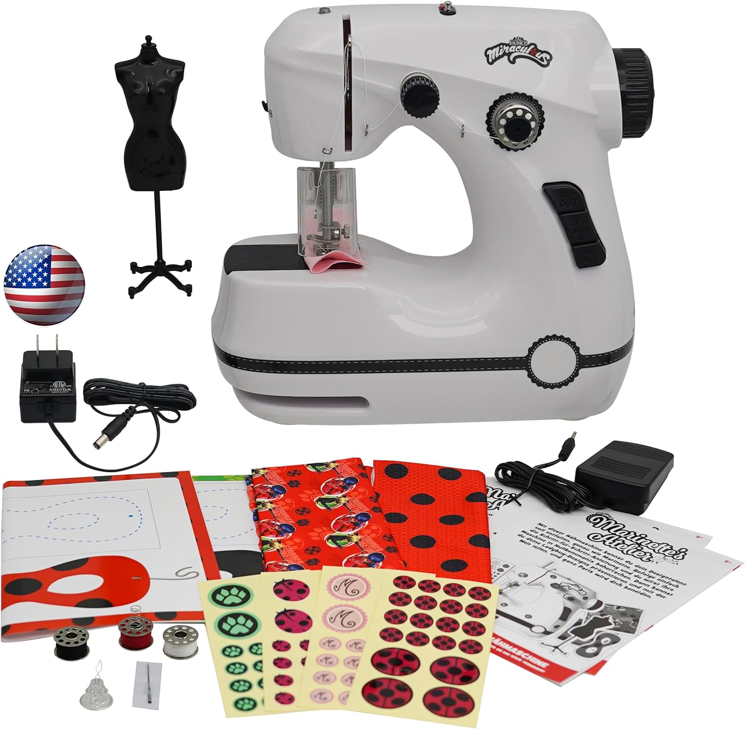 Made By Me Sewing Machine Kit, Motorized with Foot Petal, 8+