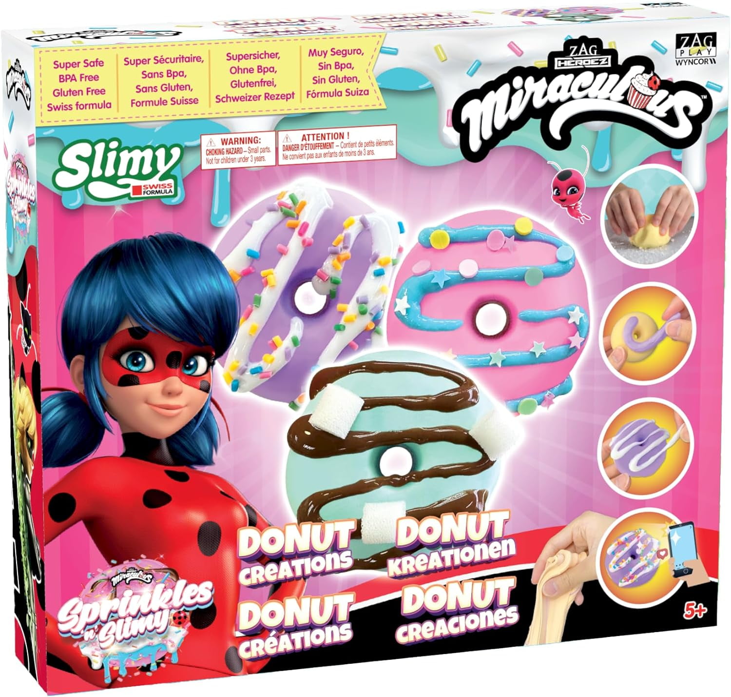 Miraculous Ladybug - Sprinkles n' Slimy Donuts - Slime Kit for