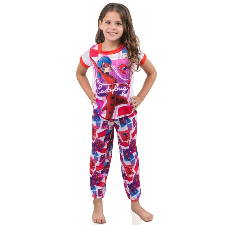 Miraculous Ladybug Short Sleeve Pajama Set, Ladybug Clothes Outfit