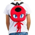 thumbnail image 1 of Miraculous Ladybug Tikki Plush Backpack 12" TV Show Character Embroidered PMI International, 1 of 5