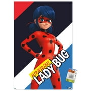 Miraculous - Ladybug Wall Poster with Pushpins, 22.375 x 34