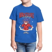 Miraculous Ladybug Youth Hero Be Miraculous T-Shirt Royal, XS - XL
