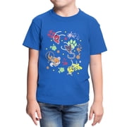 Miraculous Ladybug Youth Kawaii Characters T-Shirt Royal, XS - XL