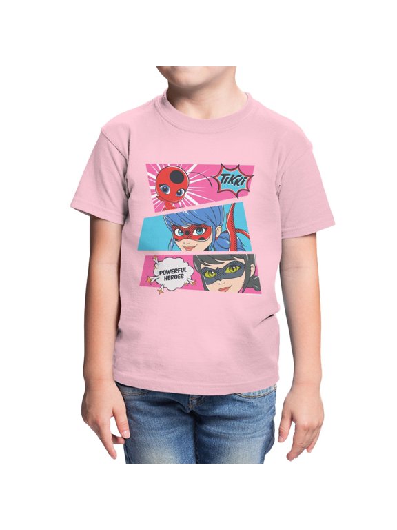 Ladybug Youth Panels T-Shirt (Light Pink, XS - XL)