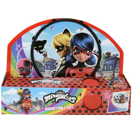 Miraculous Ladybug and Cat Noir Basketball Set (4pc Set) Sports Accessories