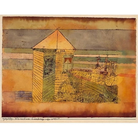 Miraculous Landing Or The 112 Poster Print by Paul Klee