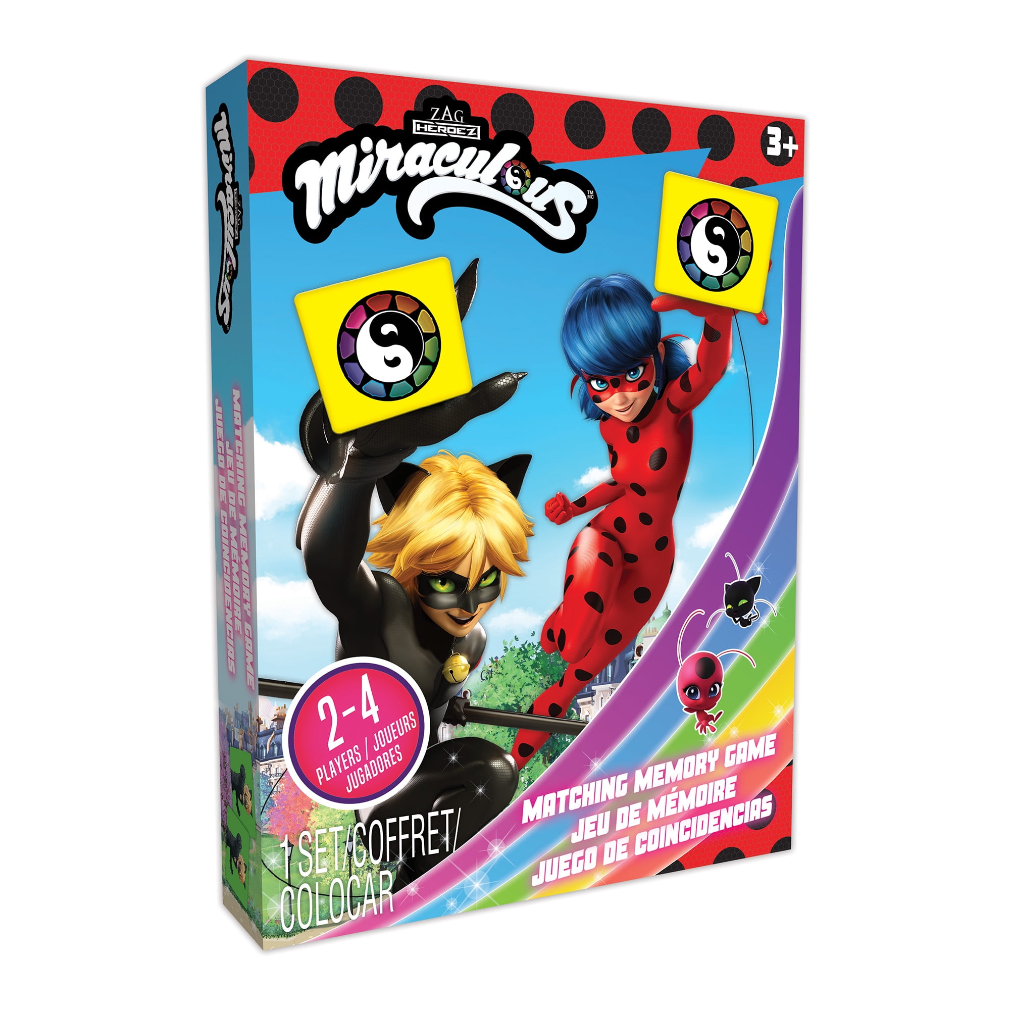 Miraculous Ladybug, 4-1 Surprise Miraball, Toys for Kids with Collectible  Character Metal Ball, Kwami Plush, Glittery Stickers and White Ribbon