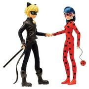 Miraculous Mission Accomplished Ladybug and Cat Noir Doll Playset, 4 Pieces