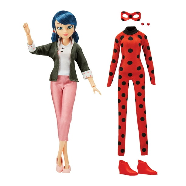 Miraculous Super Secret Marinette with Ladybug Outfit Doll Playset, 7 ...