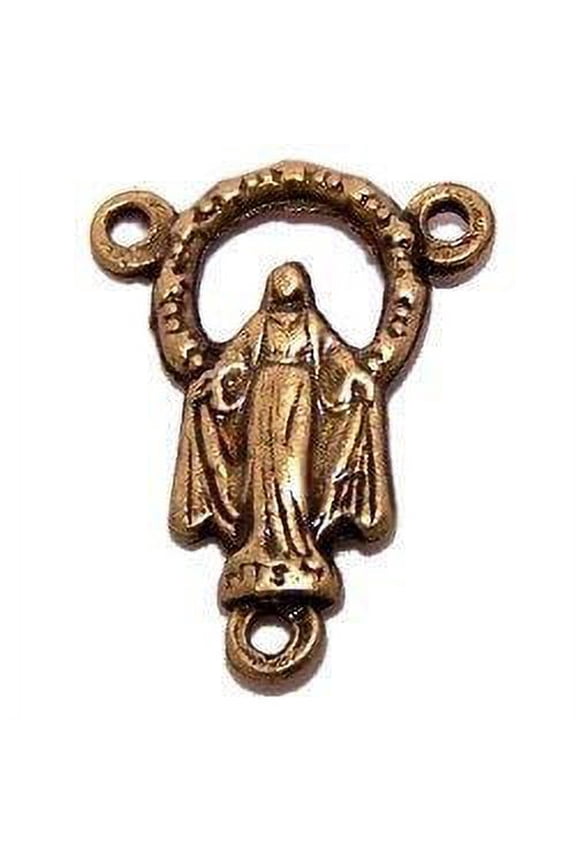 Miraculous medal center - Arch- O.L. Grace - Bronze(1.7 cm-0.7")