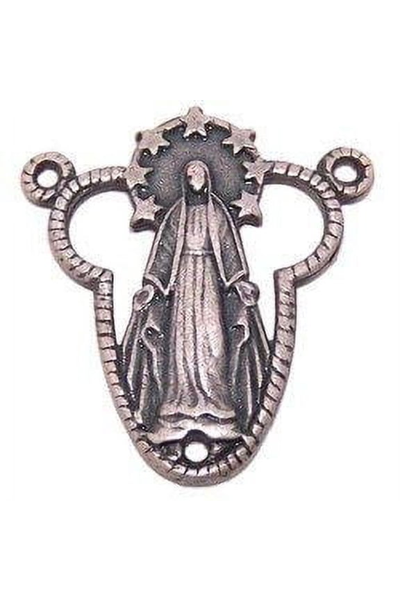 Miraculous medal center - O.L. Grace - Pewter(2.3 cm-0.9")