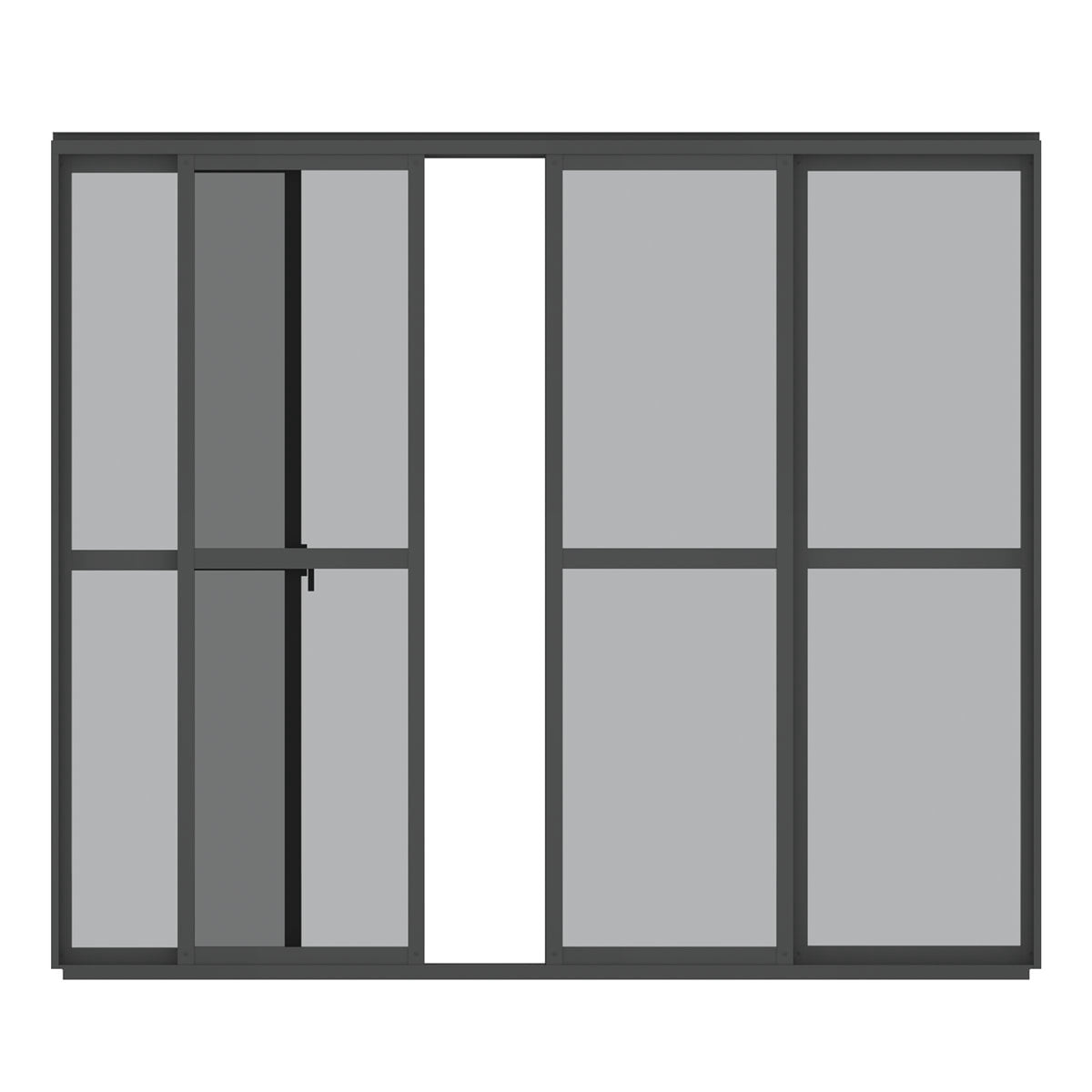 Mirador 10' Sliding Louver Door for Pergola, Detachable Sun Shade