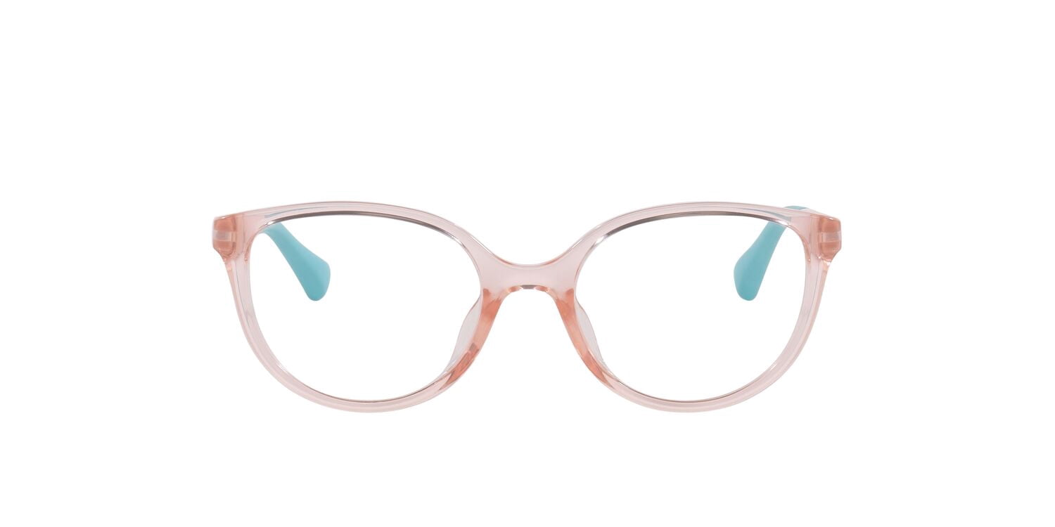Miraflex Youth Size 48 0MF4034 Lifestyle Eyeglasses with Case, Translucent Coral