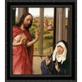 thumbnail image 1 of Miraflores Altarpiece: right panel [detail: 1] 20x22 Black Ornate Wood Framed Canvas Art by Weyden, Rogier van der, 1 of 2
