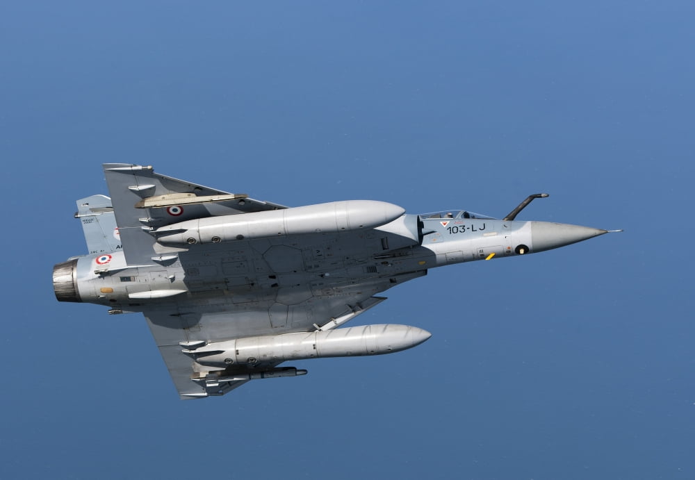 Mirage 2000C of the French Air Force Canvas Art - Gert KromhoutStocktrek Images (18 x 12)