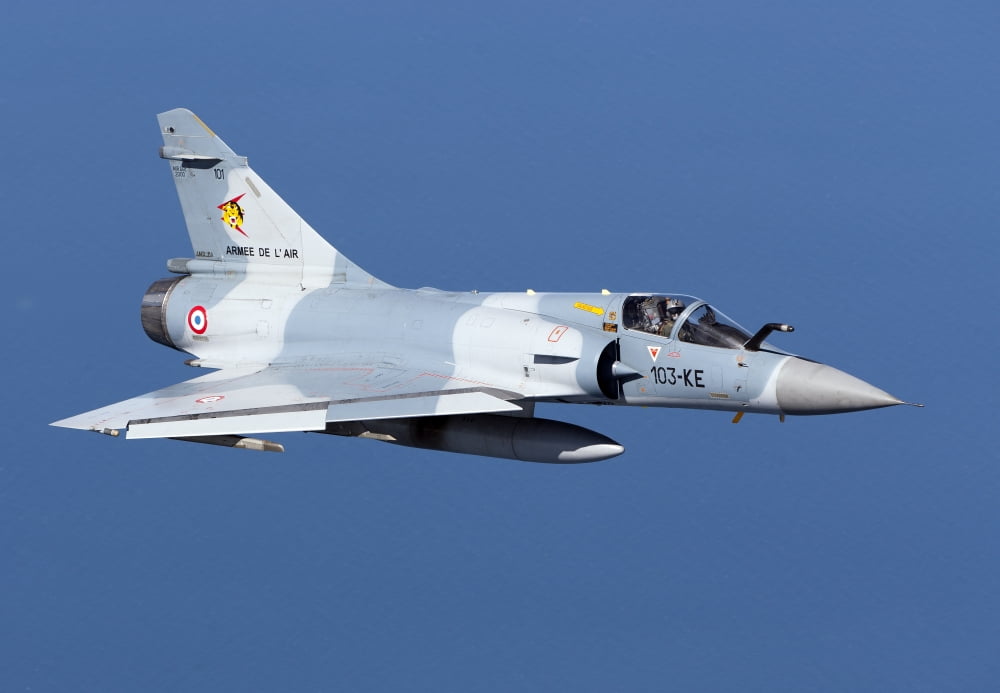 Mirage 2000C of the French Air Force Canvas Art - Gert KromhoutStocktrek Images (34 x 24)