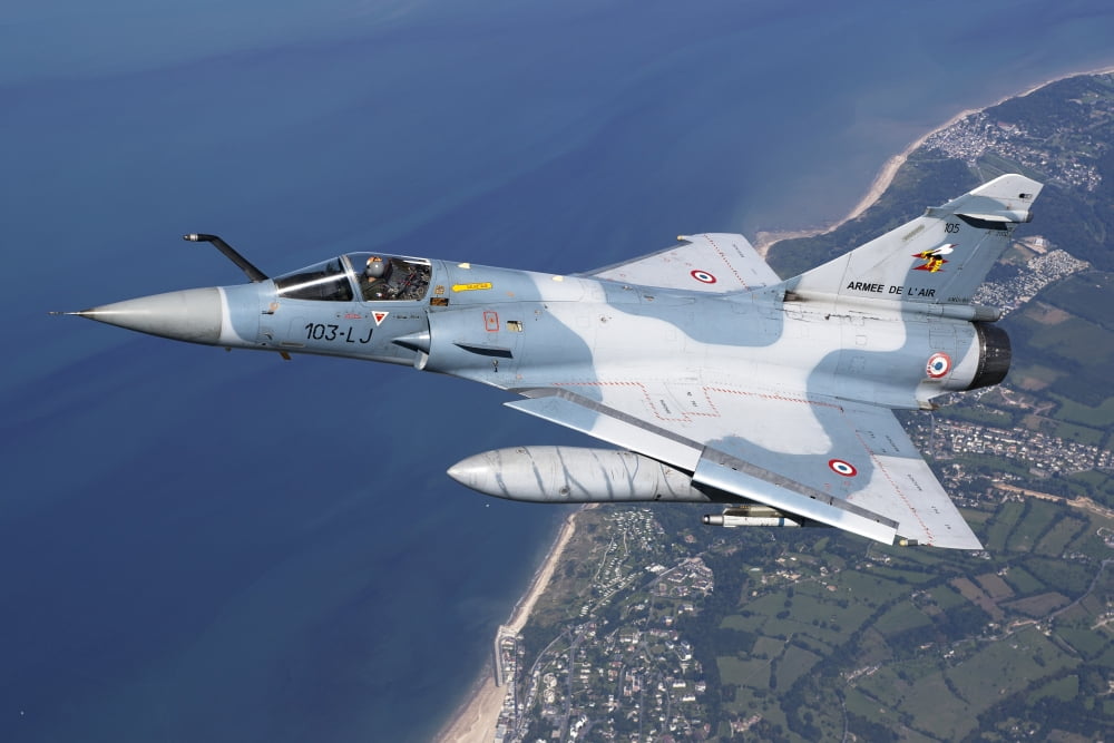 Mirage 2000C of the French Air Force Canvas Art - Gert KromhoutStocktrek Images (35 x 23)