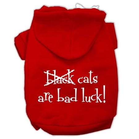 Halloween Pet, Dog  Cat Hoodie Screen Printed, "Black Cats Are Bad Luck"