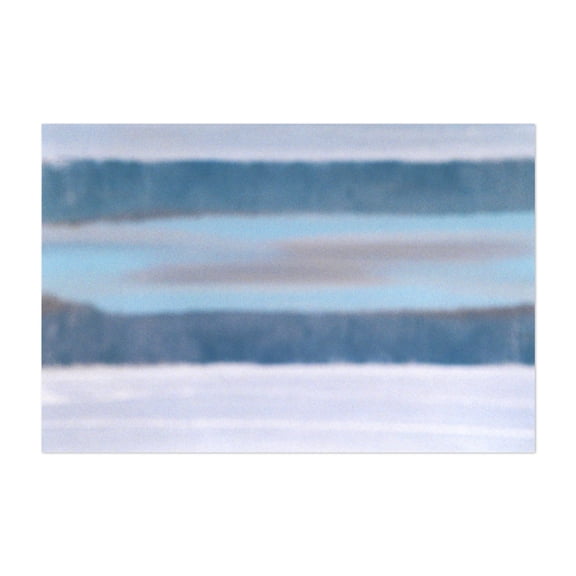 Mirage - Cropseyville New York Photography Abstract Winter Landscape Minimalist Snow Pastel Nature Unframed Wall Art Print 32 x 48 inches