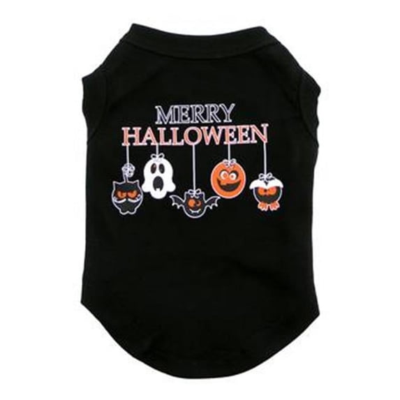 Mirage Merry Halloween Dog Shirt, Black - Medium