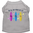 thumbnail image 1 of Mirage  Not All Who Wander Embroidered Dog Shirt, Grey - Small, 1 of 1