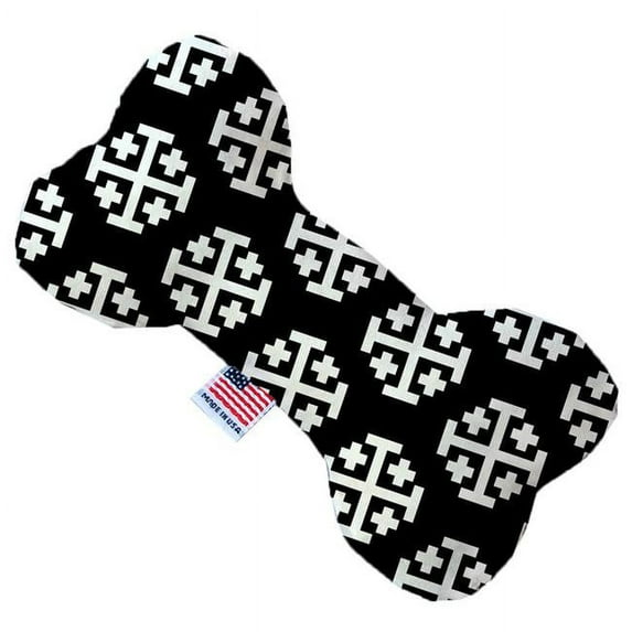 Mirage Pet 1126-SFTYBN6 Jerusalem Cross 6 in. Stuffing Free Bone Dog Toy