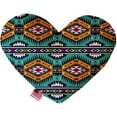 thumbnail image 1 of Mirage Pet 1150-SFTYHT8 Turquoise Southwest 8 in. Stuffing Free Heart Dog Toy, 1 of 1