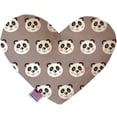 thumbnail image 1 of Mirage Pet 1175-CTYHT6 Grey Pandas Canvas Heart Dog Toy - 6 in., 1 of 1