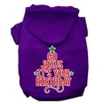 thumbnail image 1 of Mirage Pet  12 in. Go Jesus Screen Print Dog Hoodie, Purple - Medium, 1 of 1