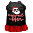 thumbnail image 1 of Mirage Pet  12 in. Original Hipster Screen Print Dog Dress - Black with Red, Medium, 1 of 1