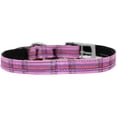 thumbnail image 1 of Mirage Pet 126-013 38PK14 Plaid Nylon Dog Collar with Classic Buckle 0.37 in., Pink - Size 14, 1 of 2