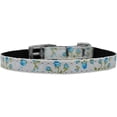 thumbnail image 1 of Mirage Pet 126-020 38BL10 Roses Nylon Dog Collar with Classic Buckle 0.37 in., Blue - Size 10, 1 of 2