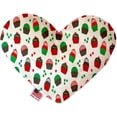 thumbnail image 1 of Mirage Pet 1275-CTYHT8 Christmas Cupcakes Canvas Heart Dog Toy - 8 in., 1 of 2