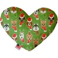 thumbnail image 1 of Mirage Pet 1276-SFTYHT8 Christmas Dogs 8 in. Stuffing Free Heart Dog Toy, 1 of 1
