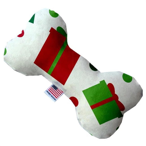 Mirage Pet 1285-SFTYBN8 All the Presents 8 in. Stuffing Free Bone Dog Toy