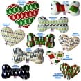 thumbnail image 1 of Christmas Pet and Dog Plush Heart or Bone Toy, "Classy Christmas Group" (Available in different sizes and 6 different patterns!), 1 of 9