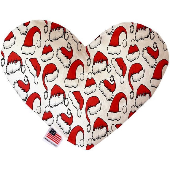 Mirage Pet 1314-SFTYHT6 Santa Hats 6 in. Stuffing Free Heart Dog Toy