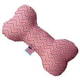 thumbnail image 1 of Mirage Pet 1374-CTYBN8 Valentines Day Chevron Canvas Bone Dog Toy - 8 in., 1 of 2