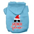 thumbnail image 1 of Mirage Pet  14 in. Grinch Please Screen Print Dog Hoodie - Baby Blue, Large, 1 of 1