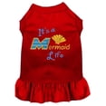 thumbnail image 1 of Mirage Pet  14 in. Mermaid Life Embroidered Dog Dress - Red, Large, 1 of 1