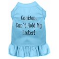 thumbnail image 1 of Mirage Pet  18 in. Cant Hold My Licker Screen Print Dress, Baby Blue - 2XL, 1 of 1