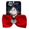 thumbnail image 1 of Mirage Pet 47-53 RD Crystal Heart Widget Pet Bowtie, Red, 1 of 2