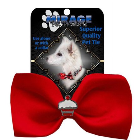 Mirage Pet 47-57 RD Cupcake Widget Pet Bowtie, Red