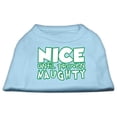 thumbnail image 1 of Mirage Pet 51-180 XSBBL Nice Until Proven Naughty Screen Print Pet Shirt, Baby Blue - Extra Small - Size 8, 1 of 2