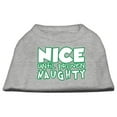 thumbnail image 1 of Mirage Pet 51-180 XSGY Nice Until Proven Naughty Screen Print Pet Shirt, Grey - Extra Small - Size 8, 1 of 2