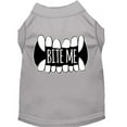 thumbnail image 1 of Mirage Pet 51-190 GYXL Bite Me Screen Print Dog Shirt, Grey - Extra Large, 1 of 2