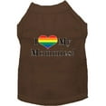thumbnail image 1 of Pet Dog  Cat Shirt Screen Printed, "I Heart My Mommies", 1 of 11