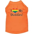 thumbnail image 1 of Pet Dog  Cat Shirt Screen Printed, "I Heart My Daddies", 1 of 10