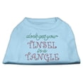 thumbnail image 1 of Christmas Pet Dog  Cat Shirt Rhinestone, "Don't Get Your Tinsel In A Tangle", 1 of 11