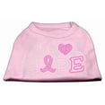 thumbnail image 1 of Pet Dog  Cat Shirt Rhinestone, "Peace Love Hope Breast Cancer Awareness", 1 of 10